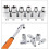 Nieuw 6-delige 1/4 inch Torx Star vrouwelijke bit E Socket set E4 E5 E6 E7 E8 E10 Handgereedschap Warmtebehandeling Ratelsleutel Socket 5