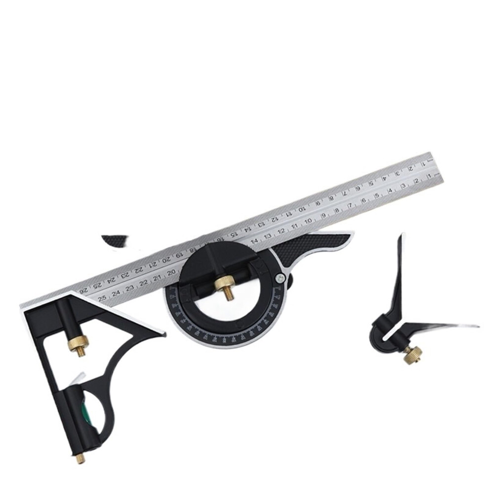 3In1 300Mm Adjustable Measuring Ruler With Multiple Combinations, Square Protractor, Angle Gauge 9347817001037