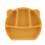 Piatto in silicone per bambini con posate, 3 scomparti, Giallo 14
