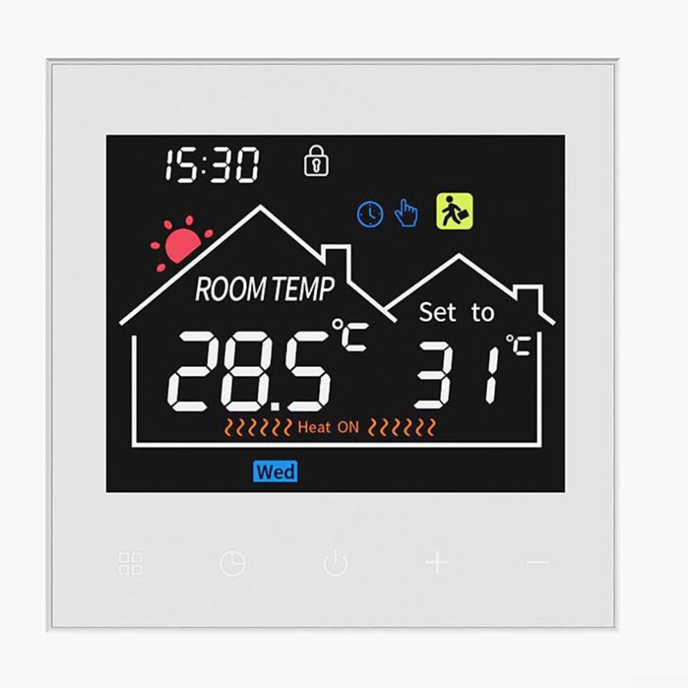 Smart Underfloor Heating Thermostat With App Control, Touchscreen, Energy Saving, 16A Electric 9347817190793