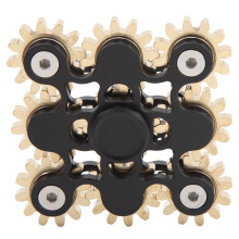 Fingertip Gear Toy DIY Metal Hand Stress Reliever Black