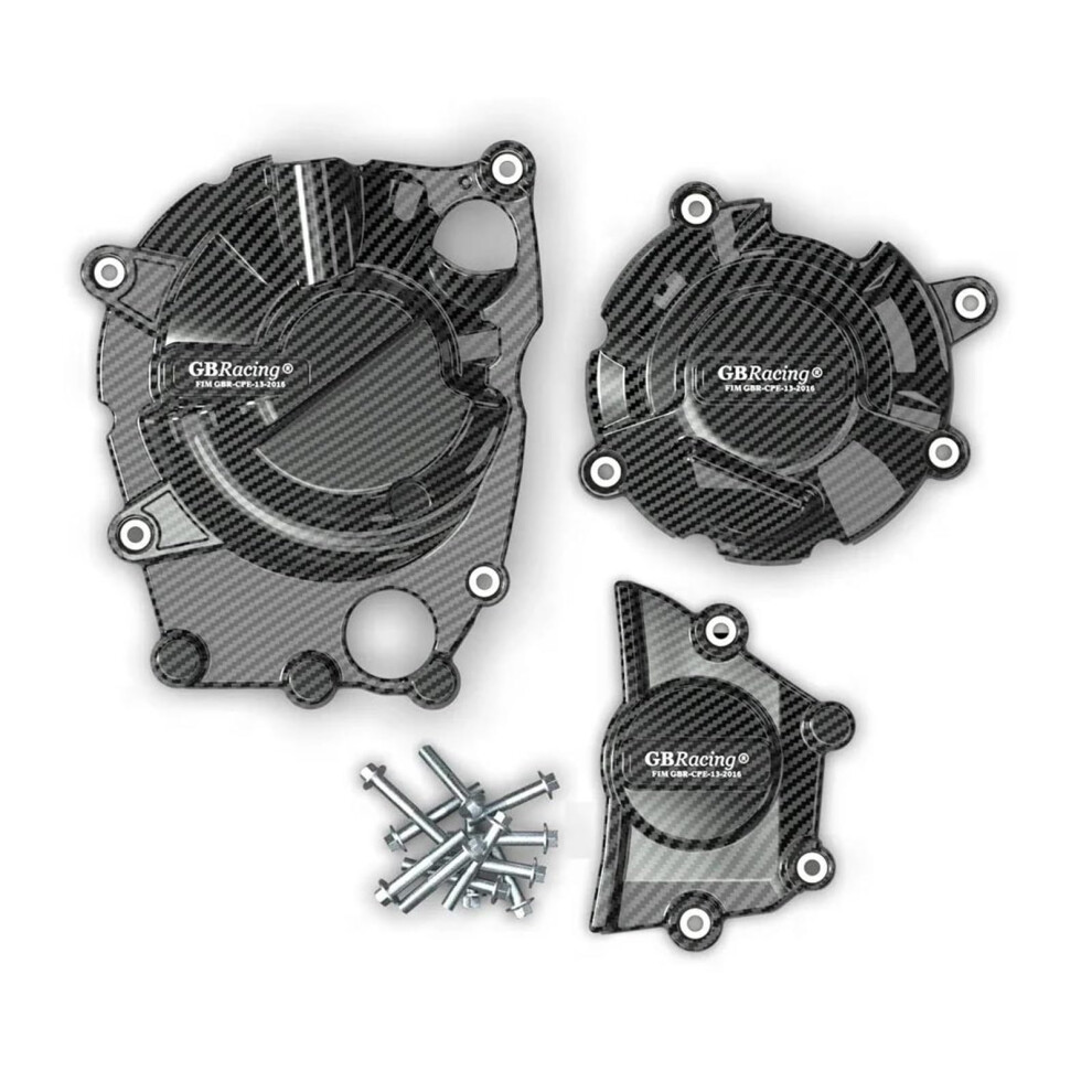 Engine Cover Protectors For Kawasaki Ninja Zx25r Zx4r Zx4rr (Carbon Fiber) 9347817001532