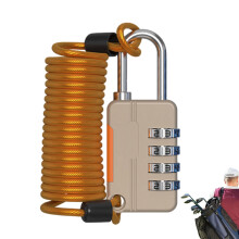 Wire Lock Cable, Small Cable Lock Waterproof Suitcase Lock, Bicycle Lock, 4Digit AntiTheft Combination Code