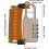 Wire Lock Cable, Small Cable Lock  Waterproof Suitcase Lock, Bicycle Lock, 4Digit AntiTheft Combination Code 4