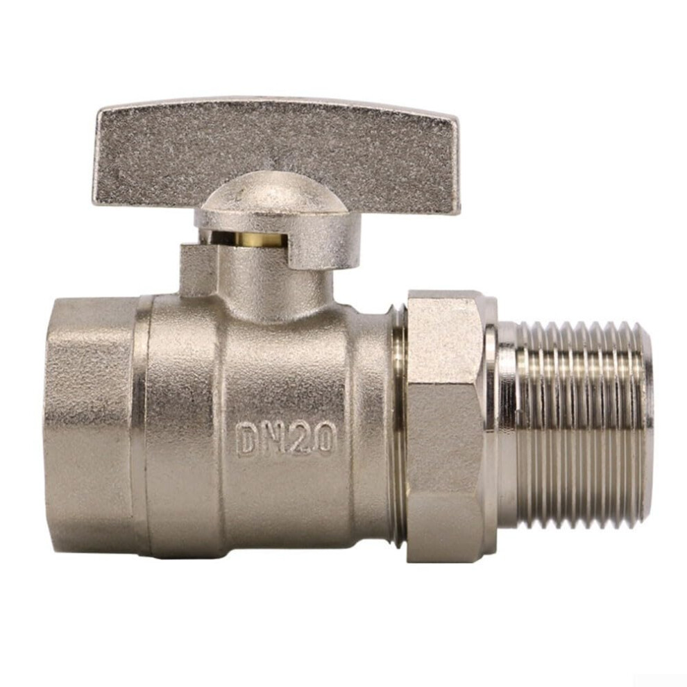 Brass Ball Valve For Heating Systems Dn20 Leakproof Design With 1/4 3/8 1 Inch Connections 9382693872449