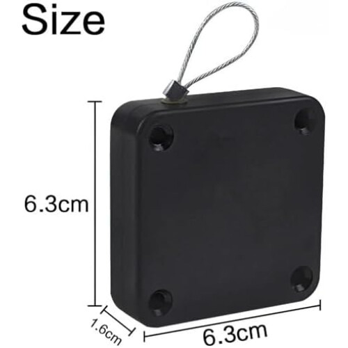 Automatic Door Closer for Sliding Doors Punch Wire Pull Rope SelfClosing 500g White 2