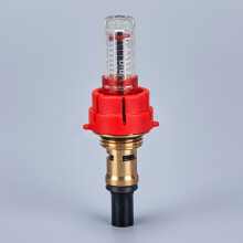 Brass Underfloor Heating Flow Meter DN15 Manifold Water Regulator With Clear Flow Indicator, 0.55 L/min