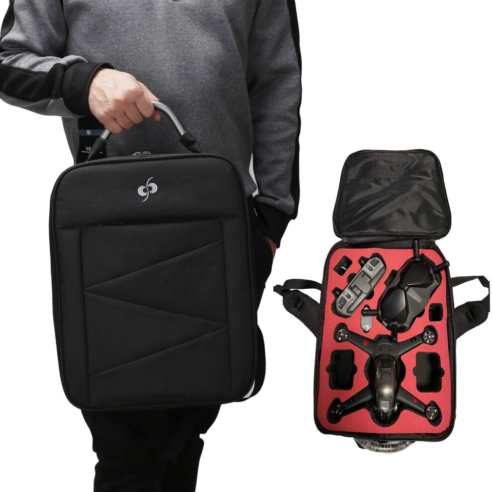 Dji Fpv Combo Drone And Accessories Backpack, Portable Shoulder Bag Carry Case For Dji Fpv Combo Drone, Black 9347817002461