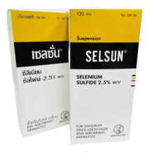 Anti-roos shampoo - Selsun sulfide 2,5% - 2 x 120 ml - Anti-roos - Haaruitval tegen