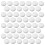 100Pièces Artificielles Blanches Jeu D'intérieur 10