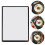 5 Pieces Menu Clip Protection Case Restaurant Covers Recipe Protector 9