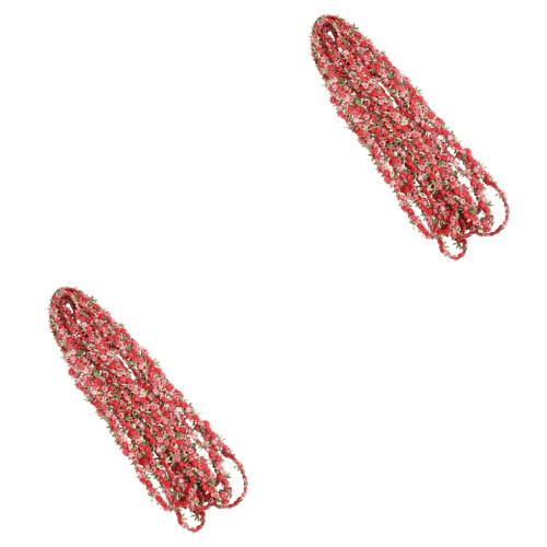 2pcs Women'S Braid Cloth Flowers 2