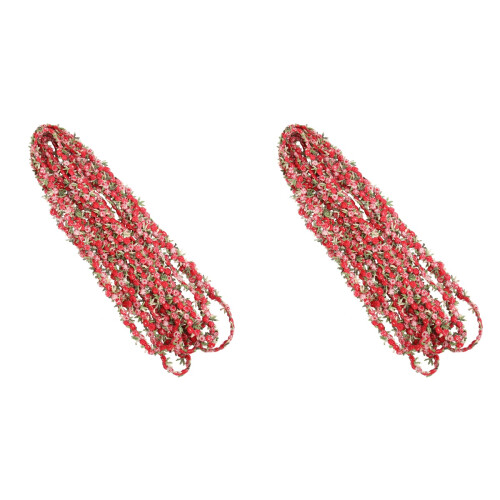 2pcs Women'S Braid Cloth Flowers 1