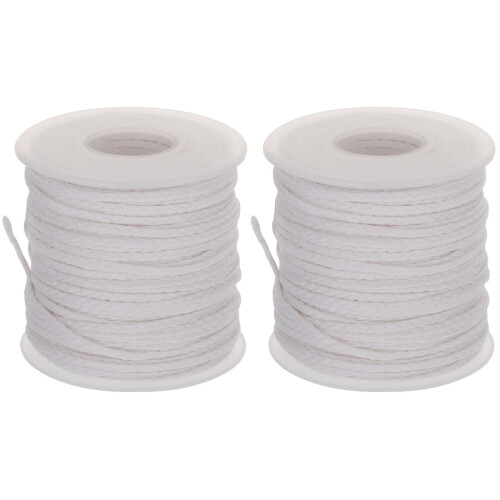 2Rouleaux Mèches Tressées Anti- Pour Bougies DIY 1