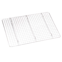 Karierte 304 Edelstahl Kühlergitter 37,5 cm x 25 cm zum Backen