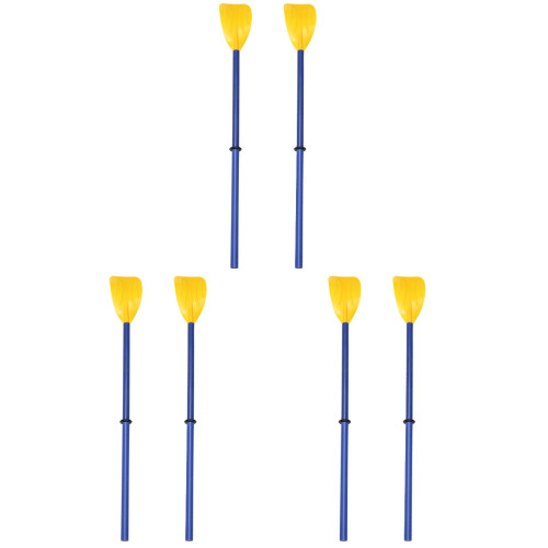 3 Pairs Plastic Paddle Telescopic Child Rubber Boat Plastic 1
