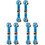3 Pieces Steering Gear Pull Rod Work Link Tie For Rc Truck 2