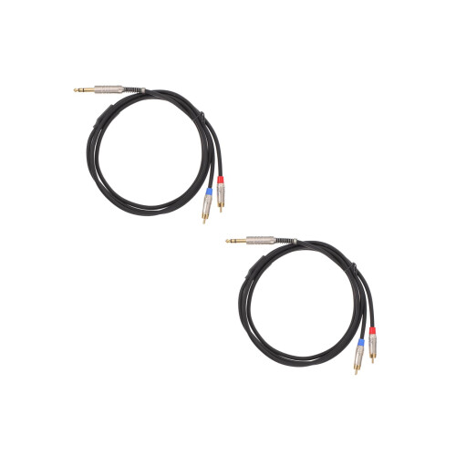 Raindrops 2 Pcs Adapter Cable Audio Equipment Cable Transferring Cable 2