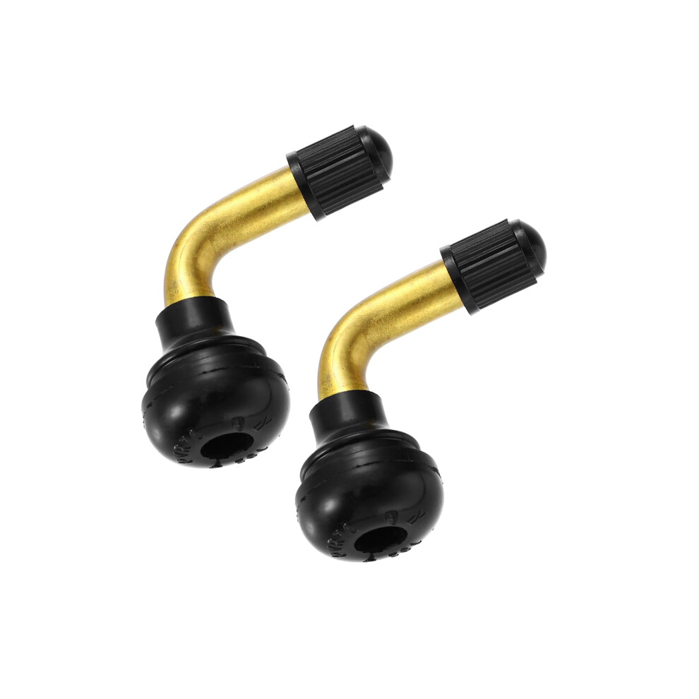 2Pcs Auto Tire Valve Air Tyre Pvr70 Valve Stem Bent 90 Degree Angled Replacement 9426802616484