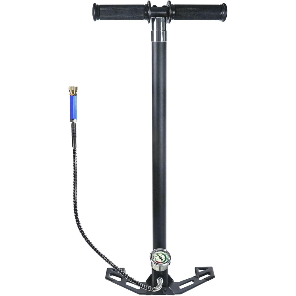 Pcp Hand Pump 300Bar,Air Hand Pump,4500 Psi Pressure Air Pump Stainless Steel Four Stage Pump For Air Air Pistol 30Mpa 9426802616569