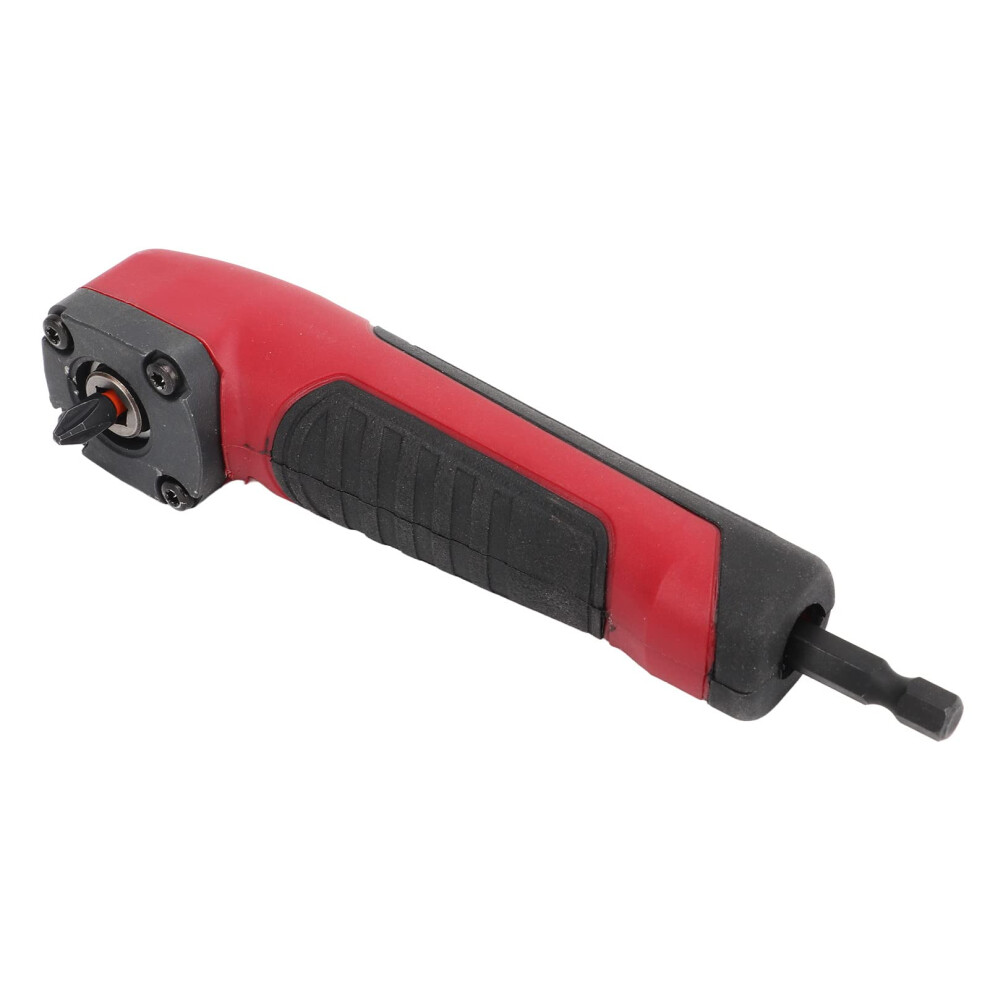 Right Angle Drill Adapter, Hex Interface, Corner Attachment, Magnetic Bit Set,Electric Screwdriver,Red, Comfortable Grip 9347817003055