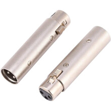 Gender Changer Coupler, Sturdy Die Casting Shell 3 Pin XLR Male To Female Adapter With Wear Resistant Finish And Plug And Play Functionality For