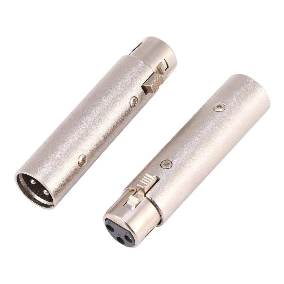 Gender Changer Coupler, Sturdy Die Casting Shell 3 Pin Xlr Male To Female Adapter With Wear Resistant Finish And Plug And Play Functionality For 9009791511260
