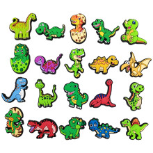 Dinosaur-dekorationscharms til tilpasning af sko og armbånd, skocharms med sødt tegneseriedesign, populære charms tilbehør til Crocs-træsko