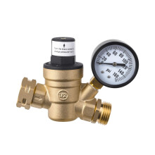 Water Pressure Regulator For Trailer Screened Filter Brass Lead Adjustable Reducer Valves 160 PSI
