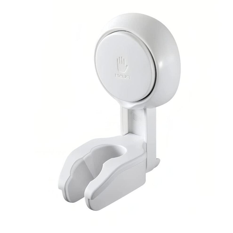 Suction Shower Head Holder Adjustable Vacuum Handheld Shower Bracket No Drilling Waterproof Wall Mounted White Bathroom Hotel 9347817003536