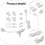 Roller Blind Controller Kit 25mm, Two Sets, Hooks, Bead Curtain Heads, Bead Chain, Easy Installation 5