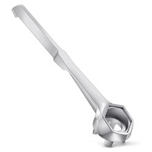Silver Drum Wrench MultiFunction Bung Wrench Drum Lid Opener For 1055 Gallon Drums Compatible With Standard Bung Caps