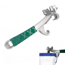 3in1 Drum Bung Wrench and Lid Opener for 1055 Gallon Steel or Plastic Drums, Aluminum Alloy Safety Tool