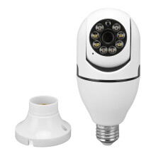 Panorama WiFi Security Bulb Camera Motion Alerts 1080P
