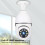 Panorama WiFi Security Bulb Camera Motion Alerts 1080P 12
