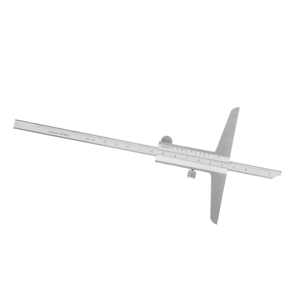 Vernier Caliper, Stainless Steel Depth Caliper For Machine Processes, 0.05Mm Resolution (Ckg4ig3xzb01) 9382693687623