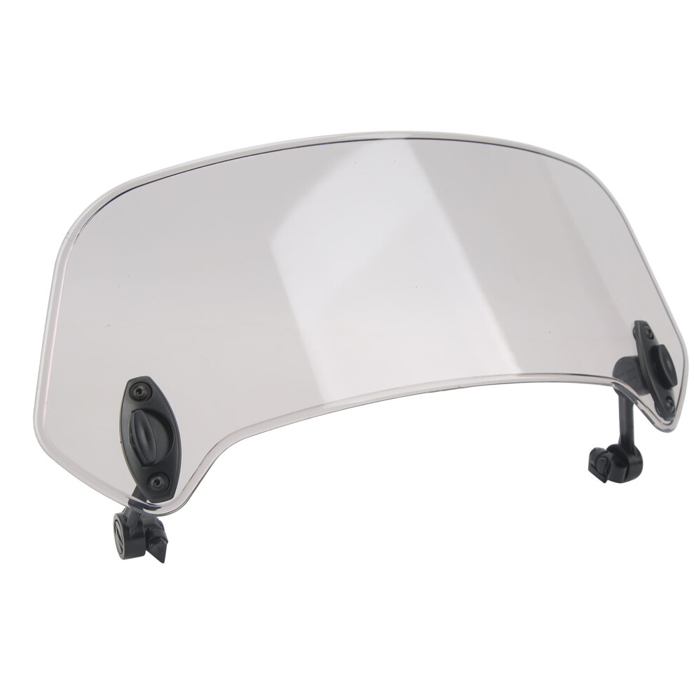 Adjustable Universal Motorcycle Windscreen Wind Deflector For Comfort Brown 4391373476469