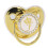 Capezzo: Biberon portatile con corona dorata, design con strass e catena clip 16