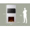 Acantha Pre-Built Media Wall & 70 SQ Insert Fire 3