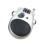 4digit combination cable lock, heavyduty, telescopic steel core, secure for motorcycles, helmets, silver/white 1