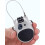 4digit combination cable lock, heavyduty, telescopic steel core, secure for motorcycles, helmets, silver/white 3