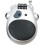 4digit combination cable lock, heavyduty, telescopic steel core, secure for motorcycles, helmets, silver/white 4