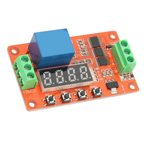 Módulo de relé de retardo de tiempo 18 funciones 12V PCB 2