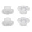 Fan Blade Fixing Nut 50x22mm White, Secure Reverse Thread for Table, Wall and Floor Fans 2
