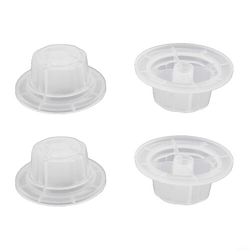 Fan Blade Fixing Nut 50x22mm White, Secure Reverse Thread for Table, Wall and Floor Fans 1