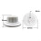 Fan Blade Fixing Nut 50x22mm White, Secure Reverse Thread for Table, Wall and Floor Fans 5
