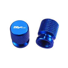 2Pcs Motorcycle Accessories Tire Valve Air Port Stem Cover Caps Compatible With SV650 SV 650 SV650S SV 650S S 1999 Accessories Blue