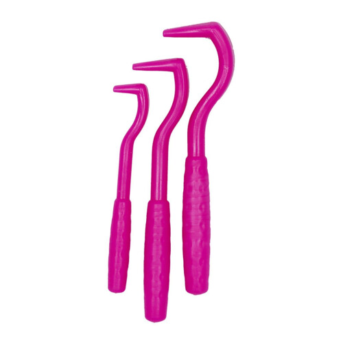 Nonirritating Tick Hook Tick Hook for Long Haired Pets 3pcs Pet Flea Remover Set Effective Tick Removal Tools for Pets Pink