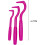 Nonirritating Tick Hook Tick Hook for Long Haired Pets 3pcs Pet Flea Remover Set Effective Tick Removal Tools for Pets Pink 3