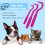 Nonirritating Tick Hook Tick Hook for Long Haired Pets 3pcs Pet Flea Remover Set Effective Tick Removal Tools for Pets Pink 2